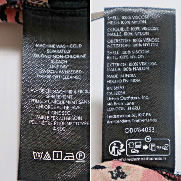 Free People Size M* Tilly Tiered Mini Dress V-Neck Floral Print - Picture 11 of 11